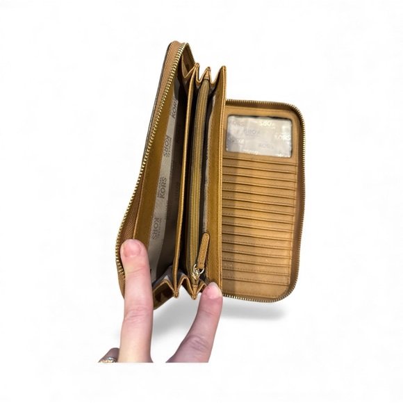 Michael Kors Brown Leather Zip Wallet - Picture 6 of 6